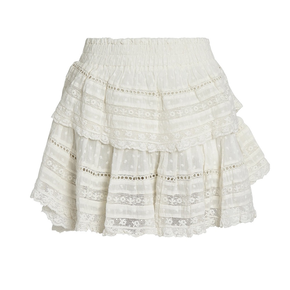 LoveShackFancy Ruffle Mini Skirt Size P